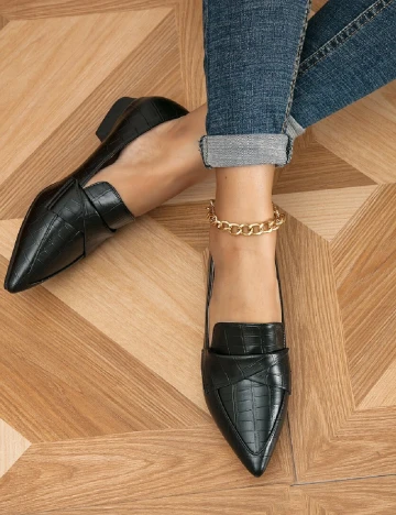 Balerini SHEIN, negru Negru