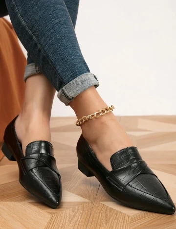 Balerini SHEIN, negru Negru