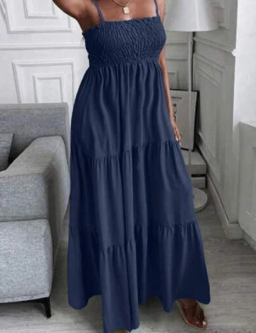 Rochie lunga SHEIN CURVE, bleumarin Albastru