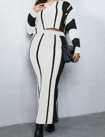 Compleu SHEIN CURVE, alb