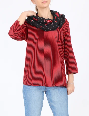 Esarfa circulara s.Oliver, negru Negru