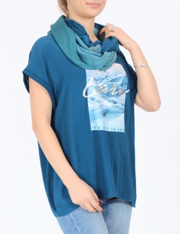 Esarfa s.Oliver, albastru Albastru
