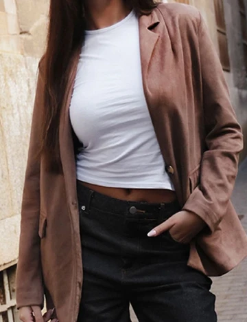Sacou PRETTYLITTLETHING, maro Maro