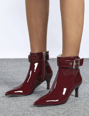 
						Botine SHEIN, visiniu