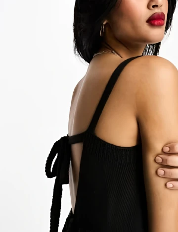 Rochie medie ASOS, negru Negru