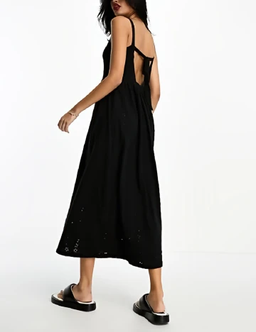 Rochie medie ASOS, negru Negru
