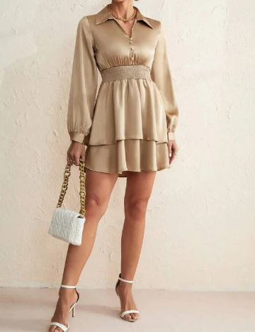 Rochie scurta SHEIN, maro