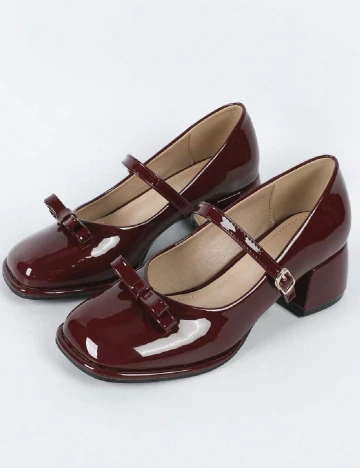 Pantofi SHEIN, visiniu