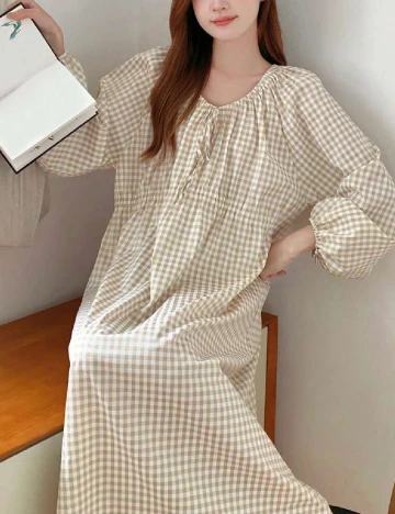 Rochie lunga Dazy, crem Crem