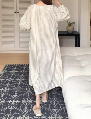 Rochie lunga Dazy, crem Crem