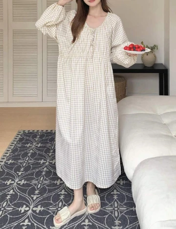 Rochie lunga Dazy, crem Crem