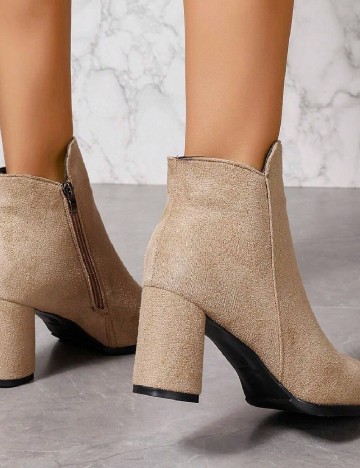 Botine SHEIN, crem