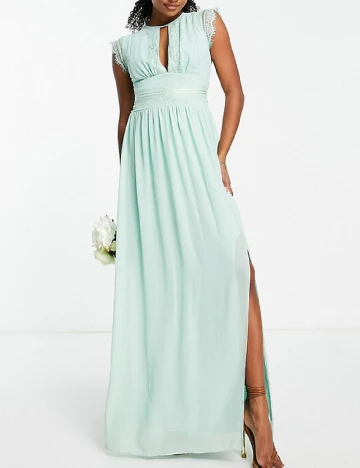 Rochie lunga TFNC London, turcoaz Verde