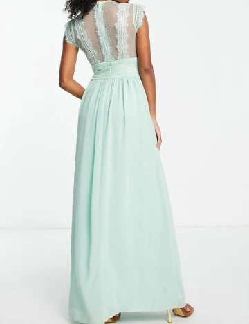 Rochie lunga TFNC London, turcoaz Verde