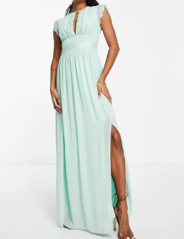Rochie lunga TFNC London, turcoaz Verde