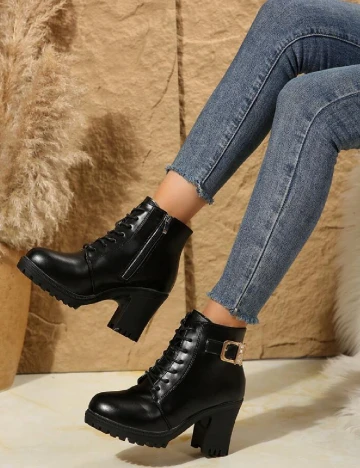 Botine SHEIN, negru