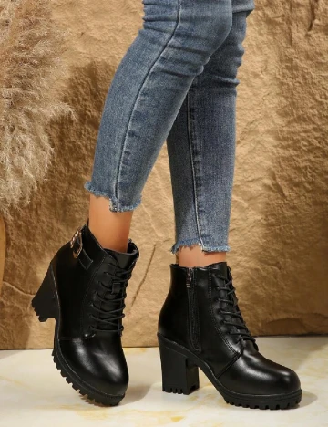 Botine SHEIN, negru