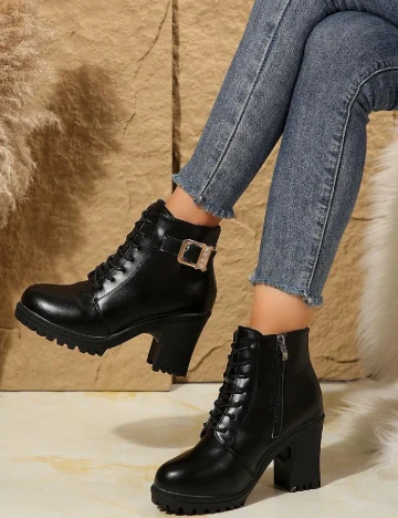 Botine SHEIN, negru