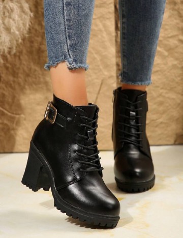 Botine SHEIN, negru