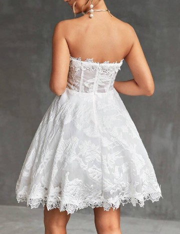 Rochie scurta SHEIN, alb