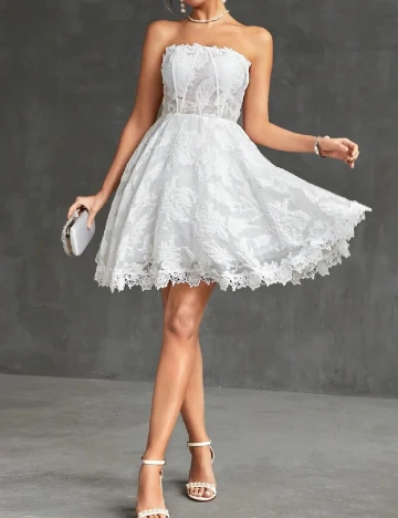 Rochie scurta SHEIN, alb