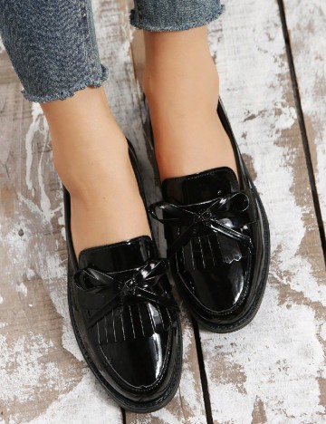 
						Mocasini SHEIN, negru