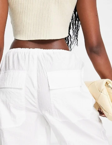 Pantaloni Top Shop, alb Alb