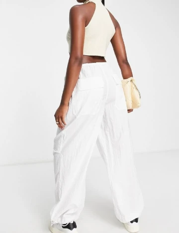 Pantaloni Top Shop, alb Alb