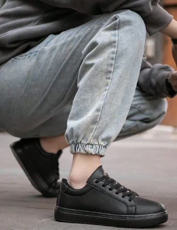 Adidasi SHEIN, negru Negru