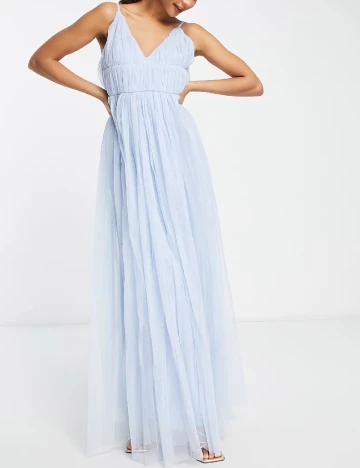 Rochie lunga Beauut, bleu Albastru