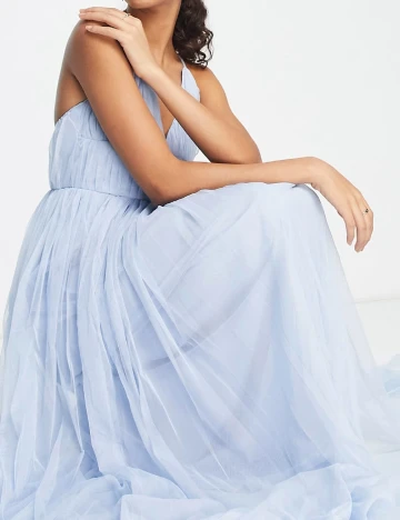 Rochie lunga Beauut, bleu Albastru