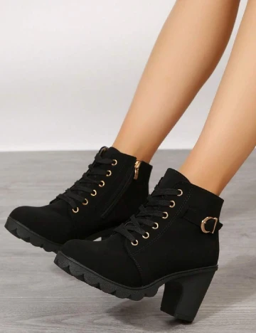 Botine SHEIN, negru
