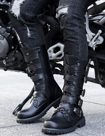 Cizme SHEIN, negru Negru