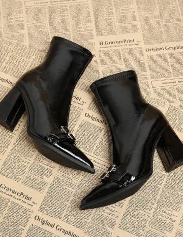 Botine SHEIN, negru