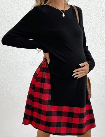 Rochie scurta SHEIN Maternity, negru