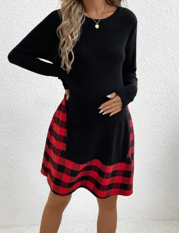 Rochie scurta SHEIN Maternity, negru