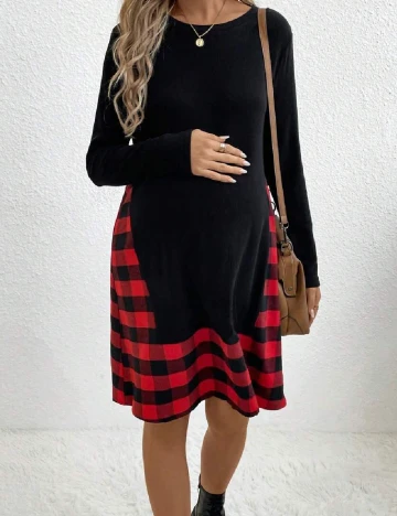Rochie scurta SHEIN Maternity, negru