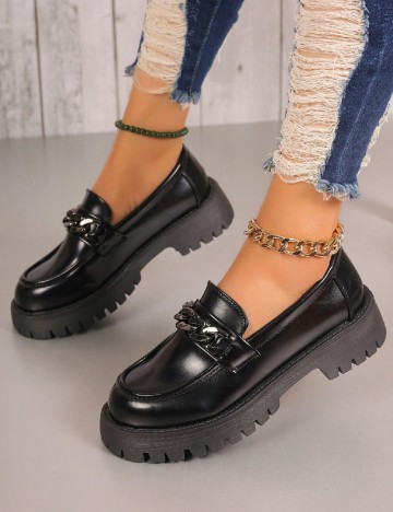 Mocasini SHEIN, negru