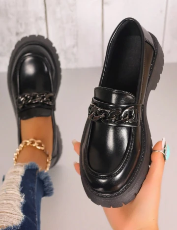 Mocasini SHEIN, negru
