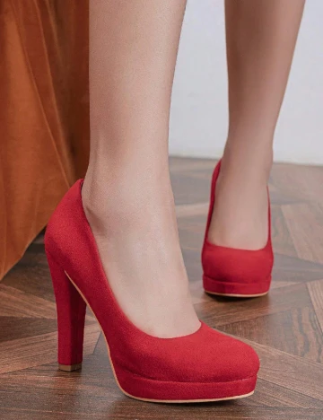 Pantofi SHEIN, rosu