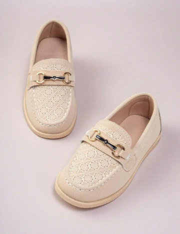 Mocasini Shein Kids, crem
