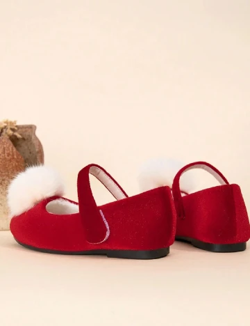 Pantofi Shein Kids, rosu