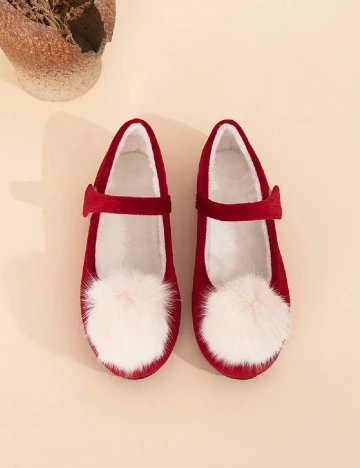 Pantofi Shein Kids, rosu