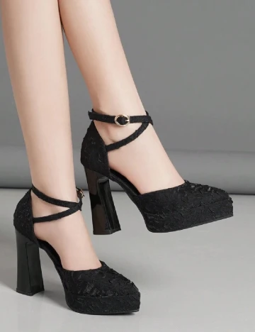 Pantofi SHEIN, negru Negru