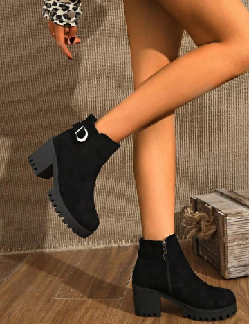 Botine SHEIN, negru