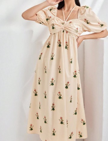 Rochie lunga SHEIN, crem