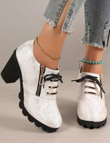 Pantofi SHEIN, alb