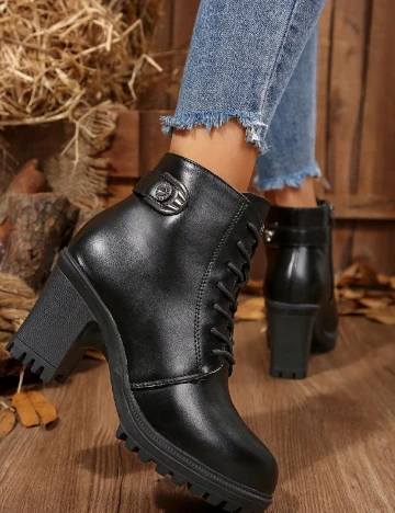 Botine SHEIN, negru