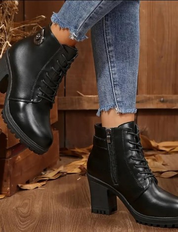 Botine SHEIN, negru