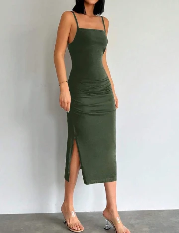 Rochie medie SHEIN, verde Verde